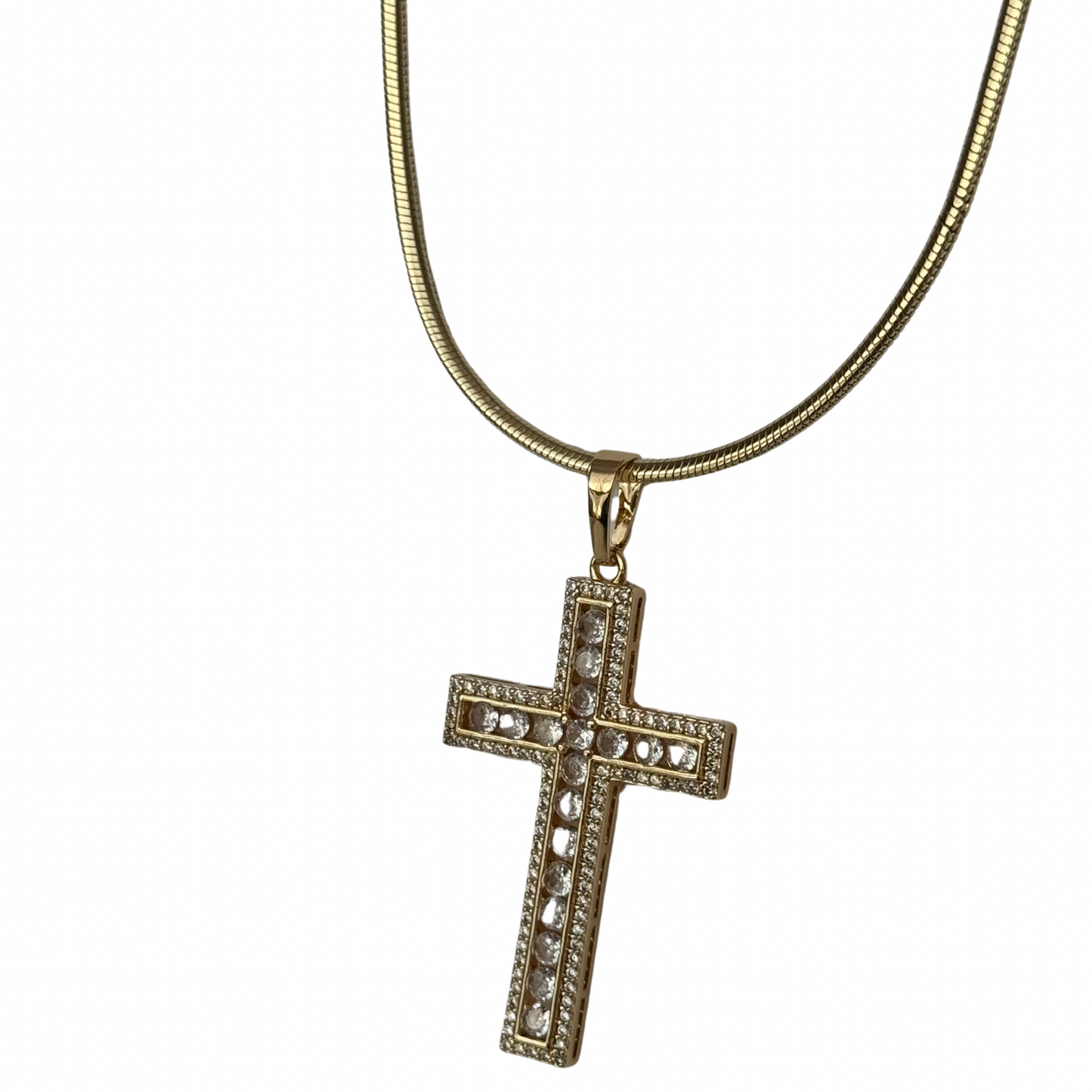 Faith CZ Cross Necklace