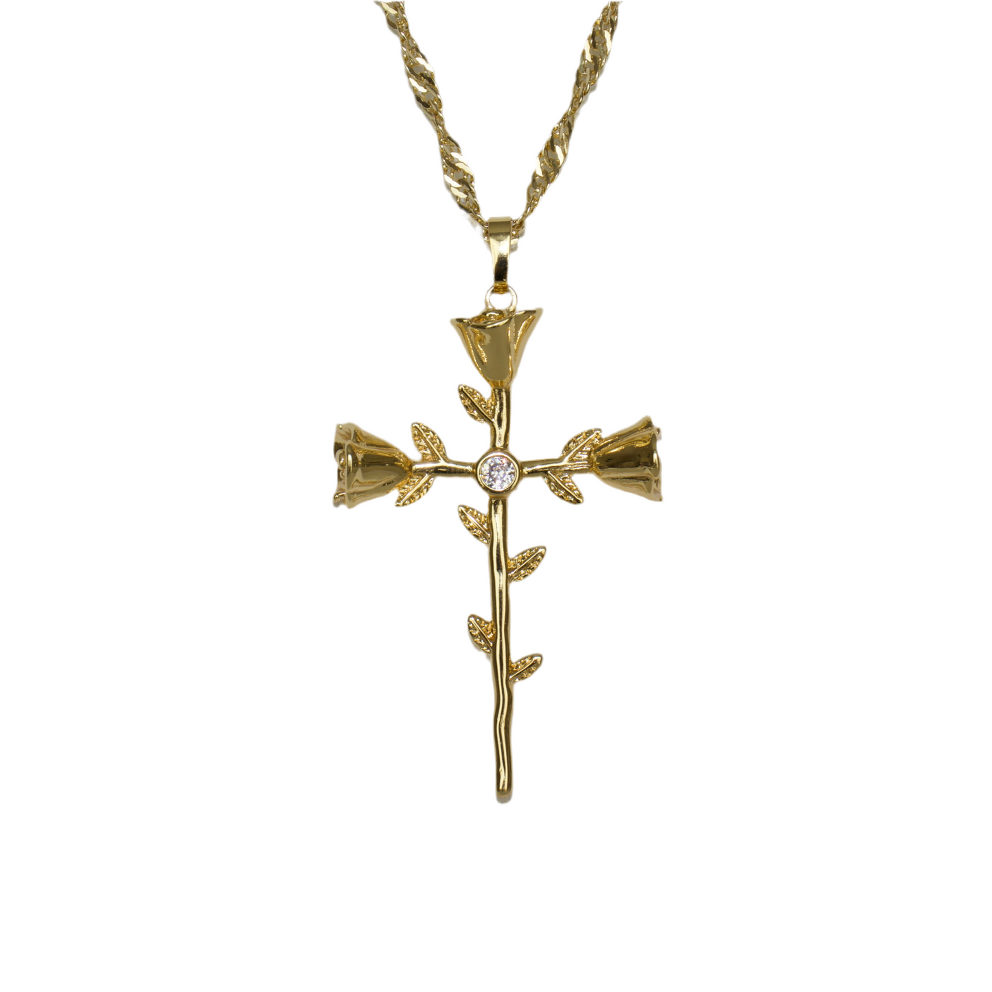 Matters of the Heart cross Necklace