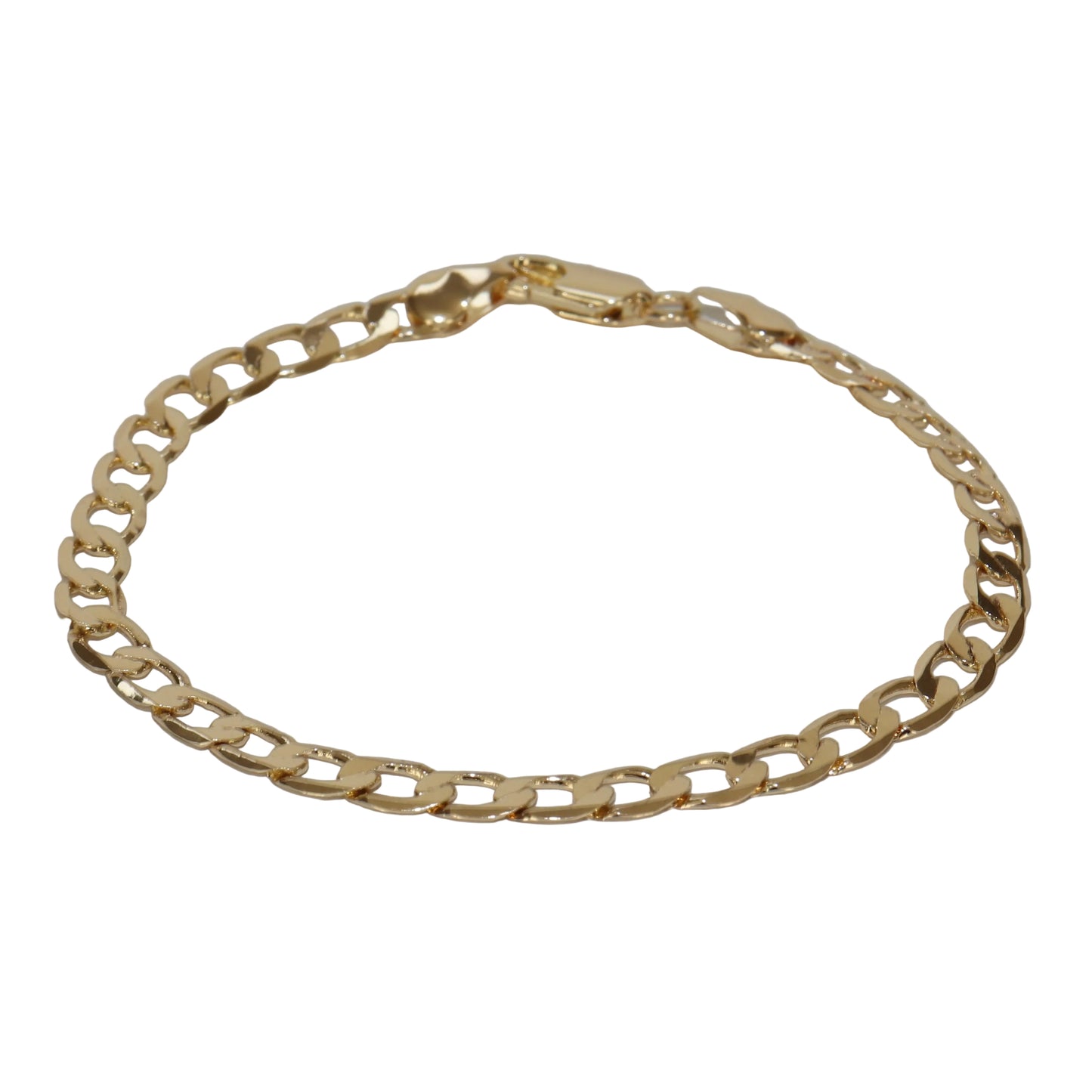 Staple curb bracelet