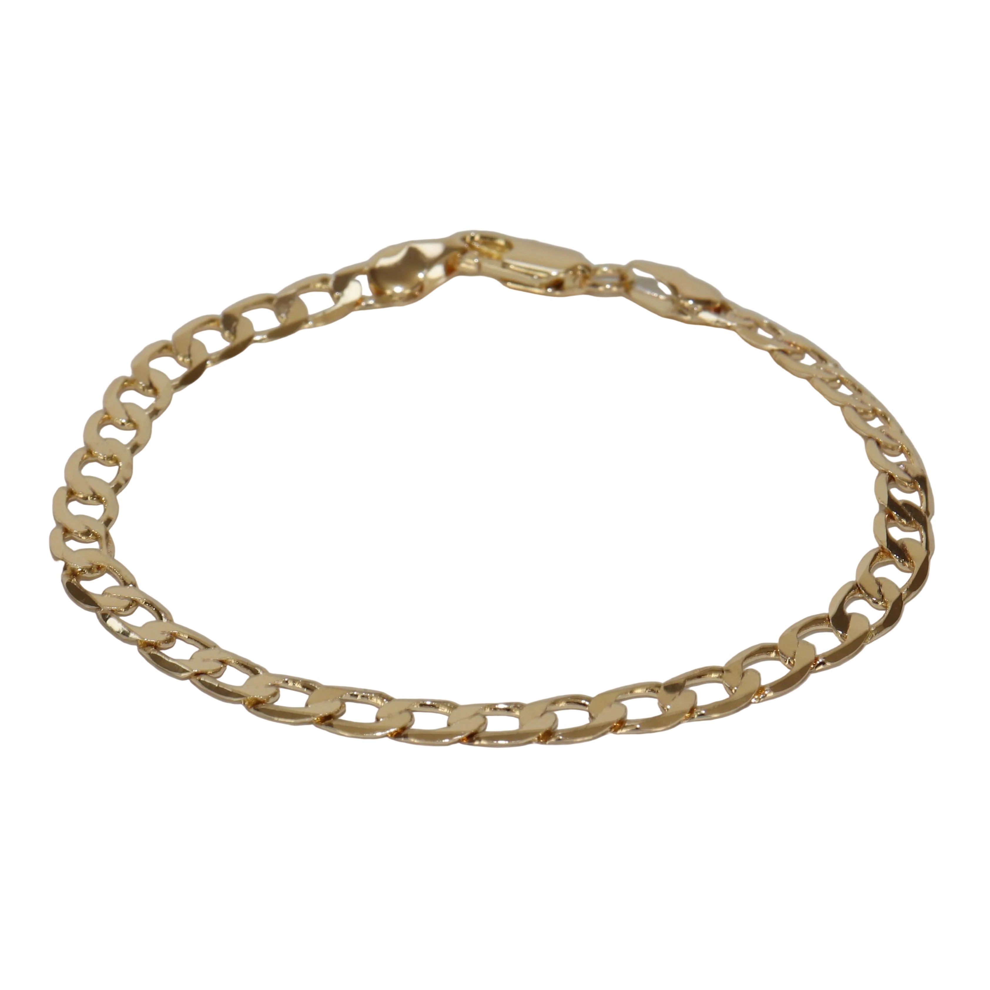Staple curb bracelet