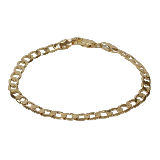 Staple curb bracelet