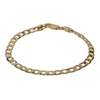 Staple curb bracelet