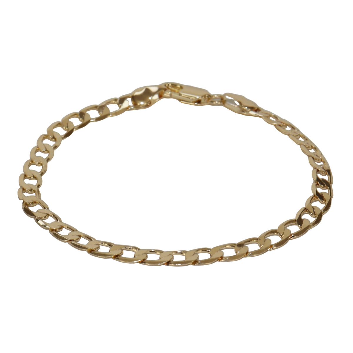 Staple curb bracelet