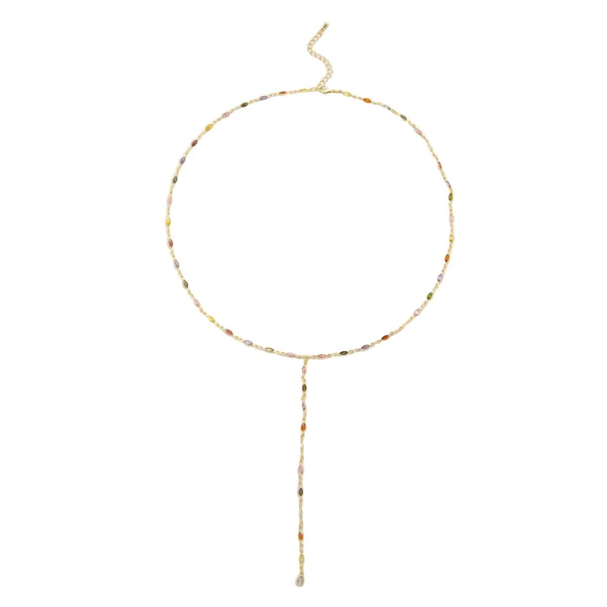 Halo Lariat Necklace