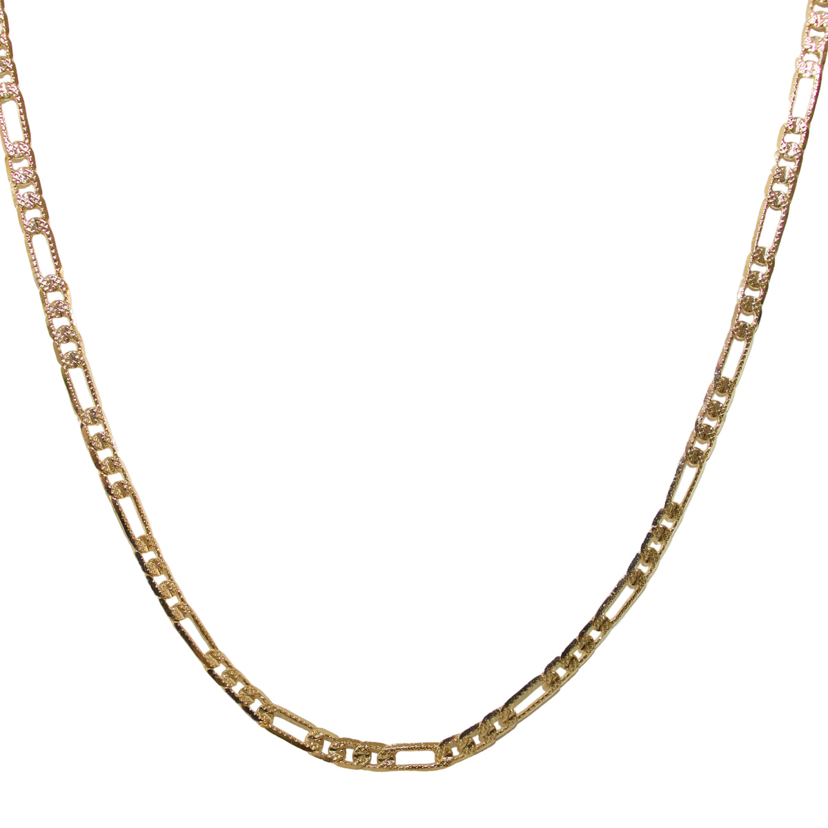 Stamped Figaro Chain