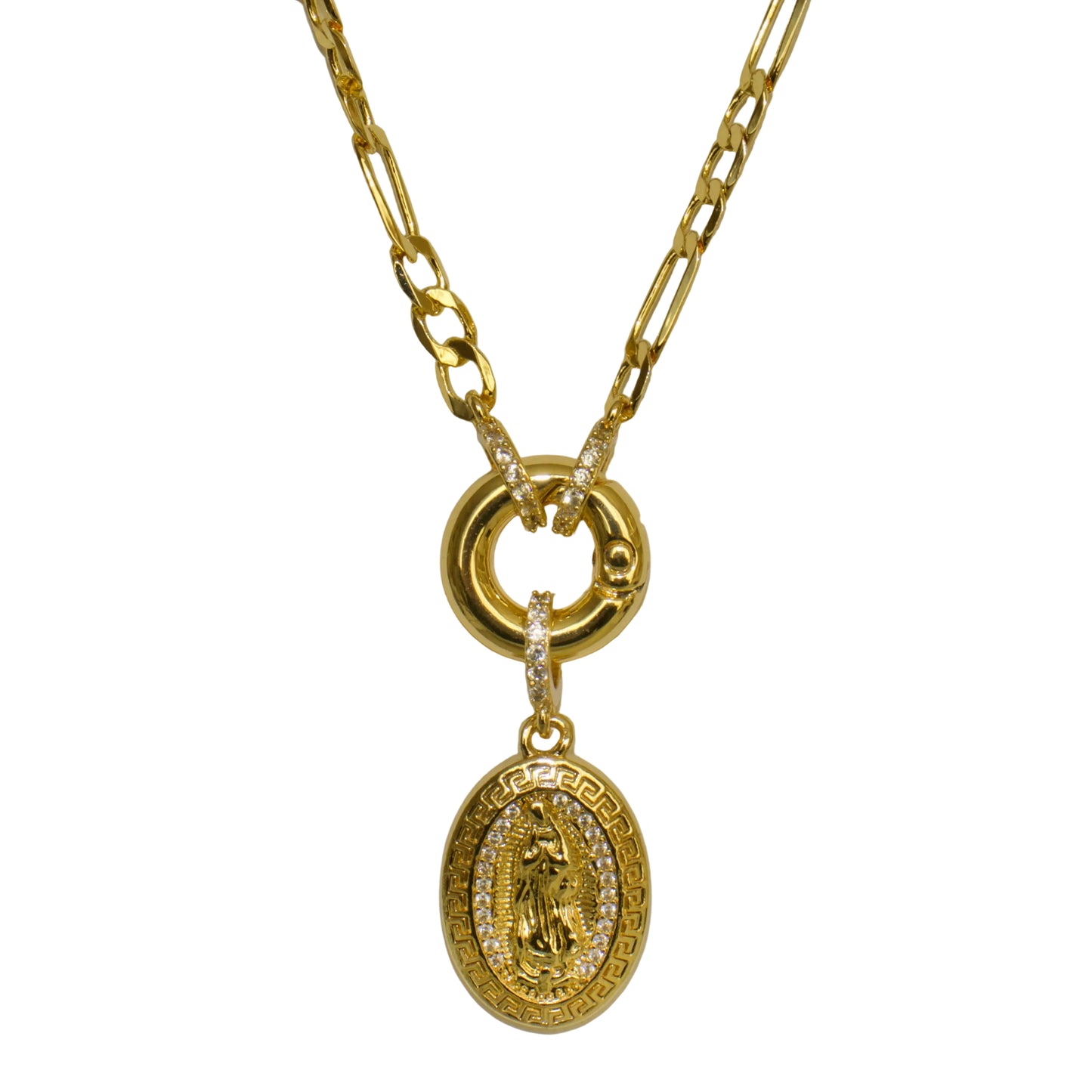 Virgin Mary Toggle Necklace