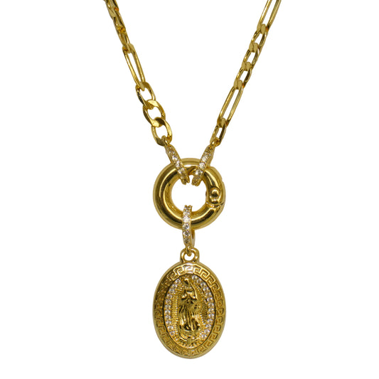 Virgin Mary Toggle Necklace