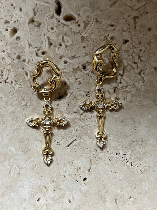 Milagrosa cross earrings