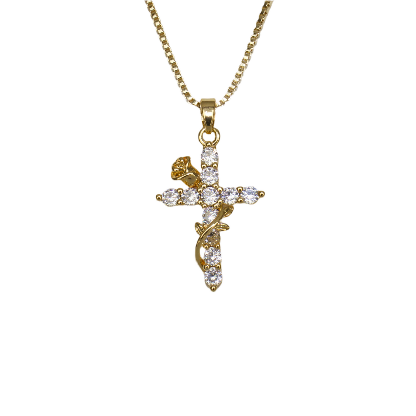 Amor eterno cross necklace