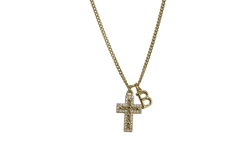 Mothering you cross necklace