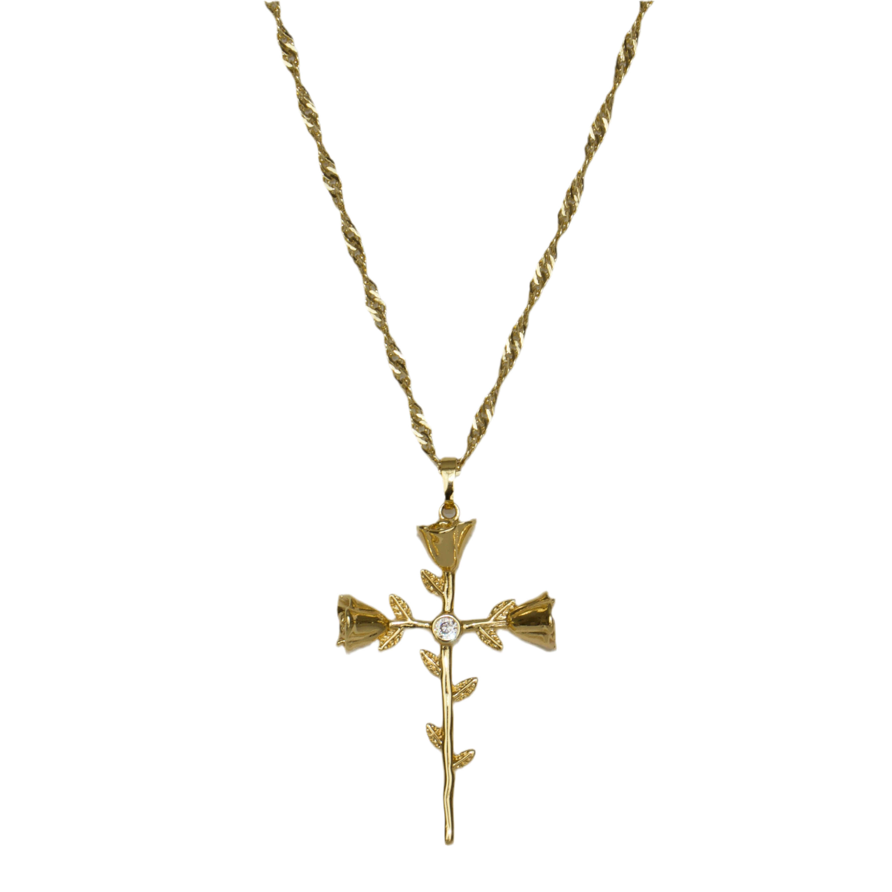 Matters of the Heart cross Necklace