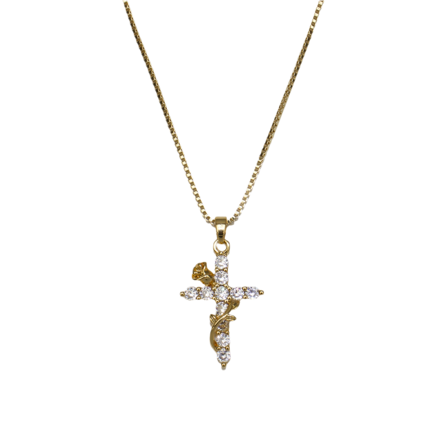 Amor eterno cross necklace