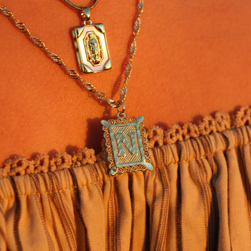 Vintage Initial Necklace