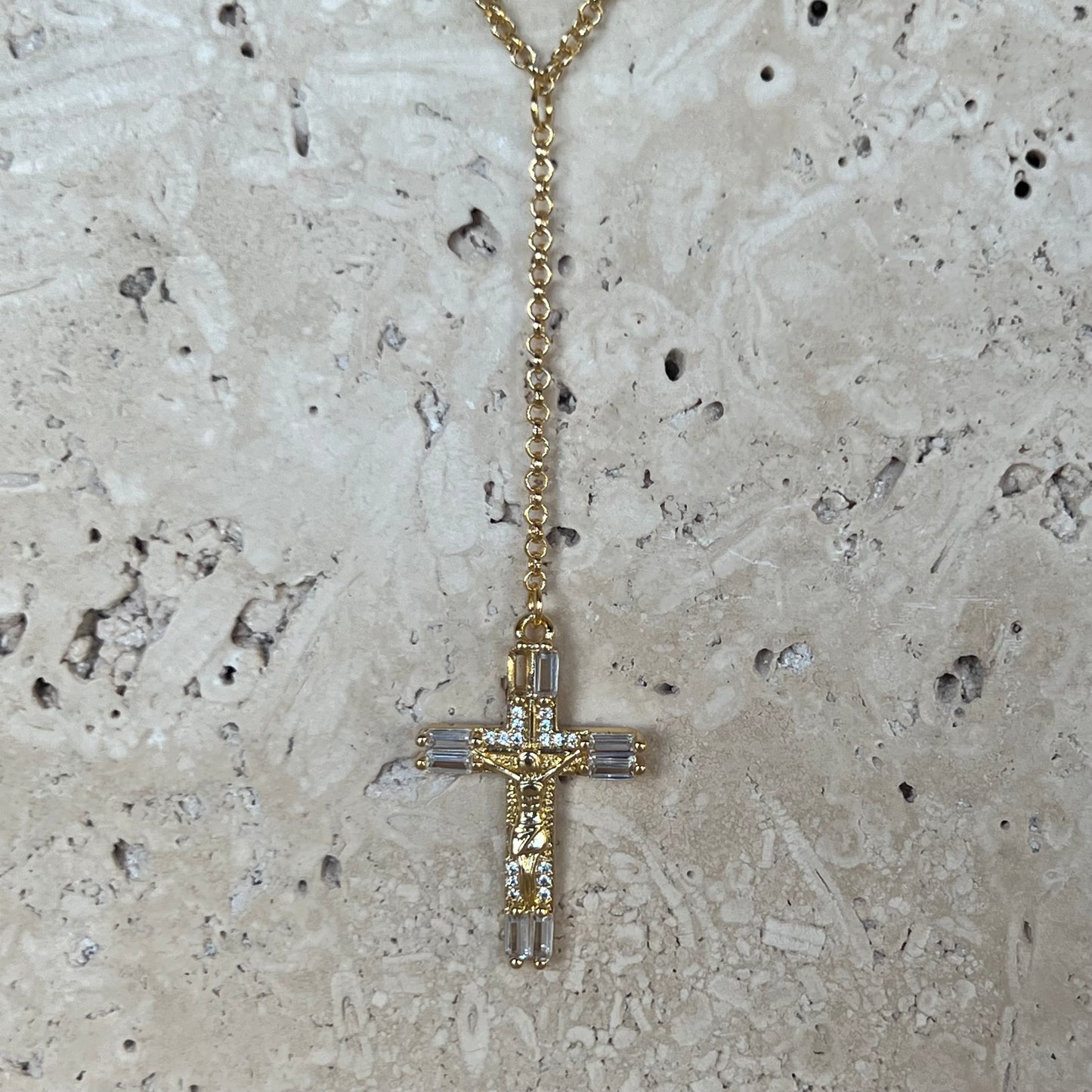 Glorify lariat rosary necklace