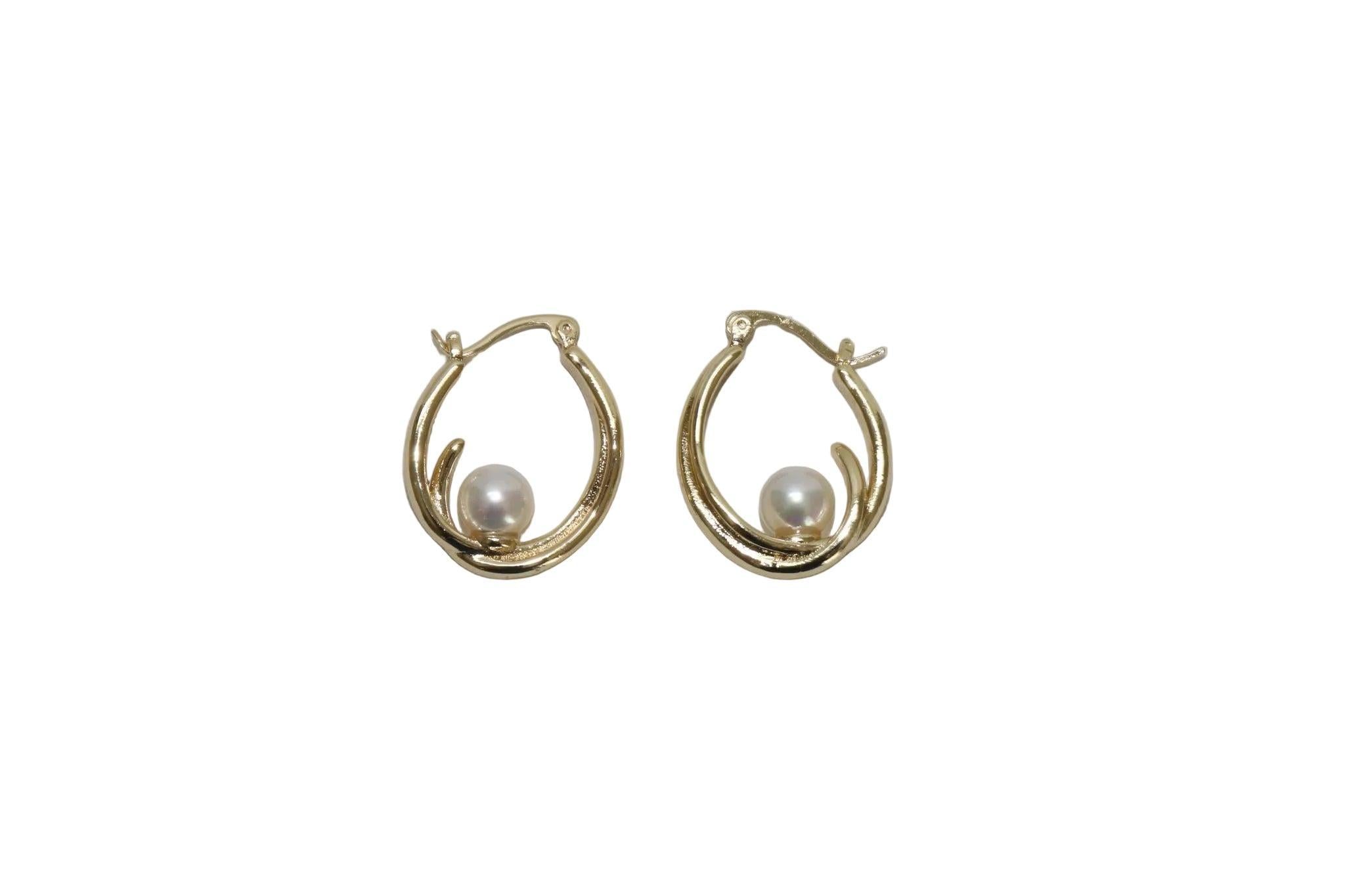 Colette Pearl Hoops