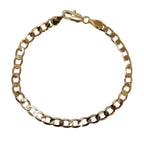 Staple curb bracelet