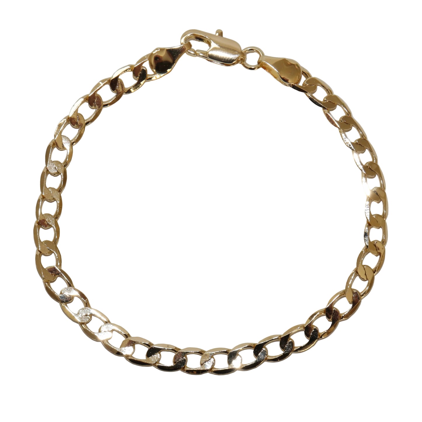 Staple curb bracelet