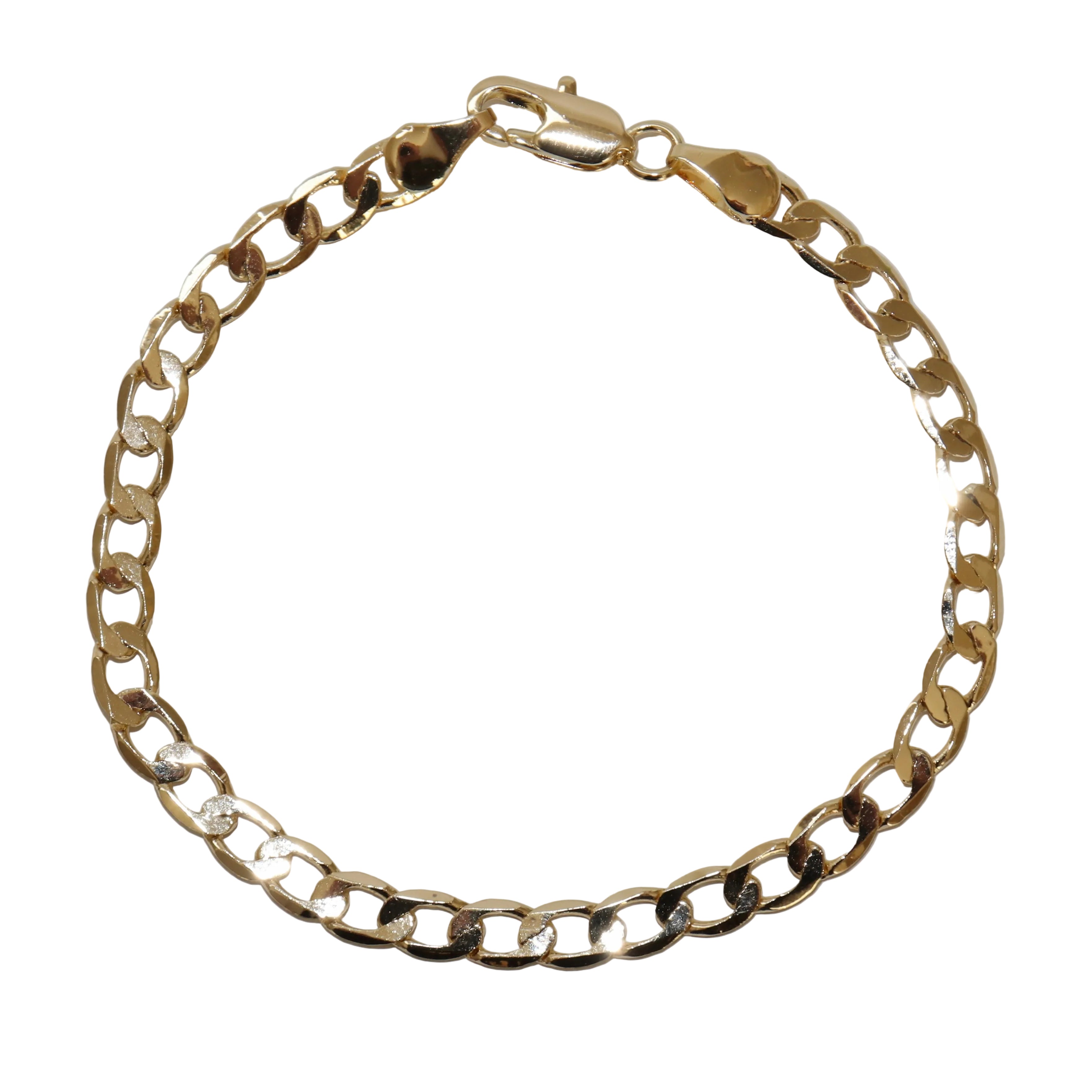 Staple curb bracelet