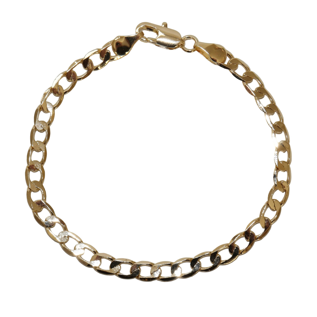 Staple curb bracelet