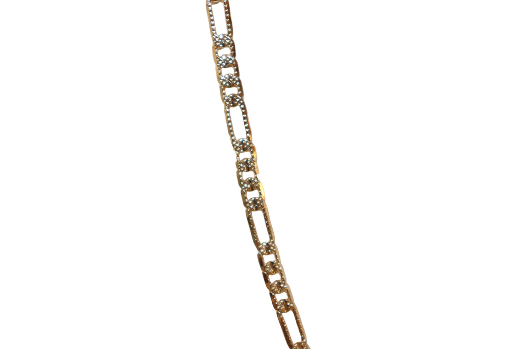 Stamped Figaro Chain
