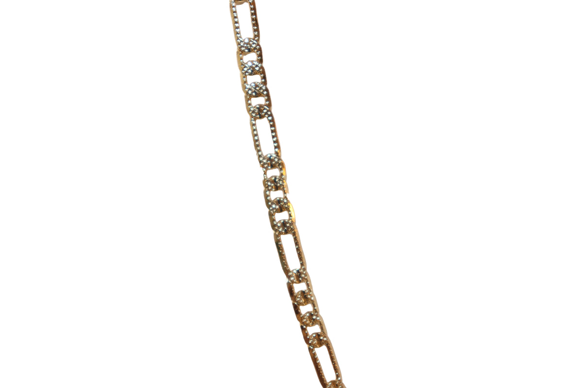 Stamped Figaro Chain