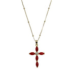 Scarlet Cross Necklace
