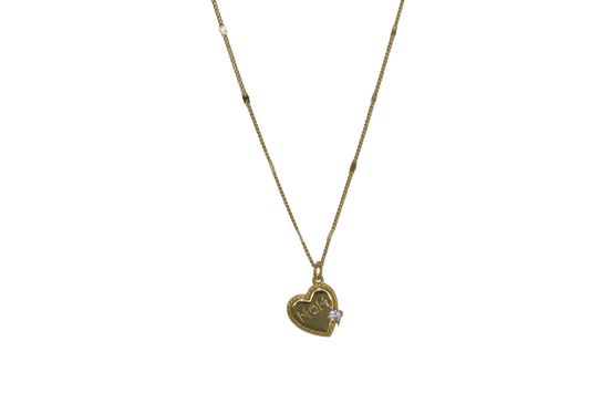 Corazón de mamá necklace