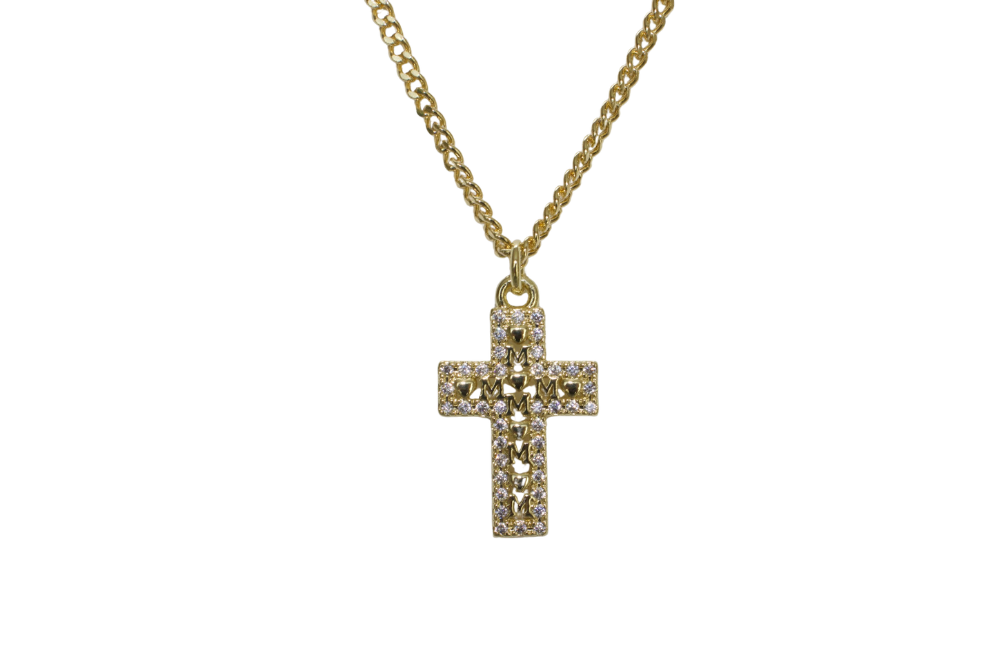 Mothering you cross necklace