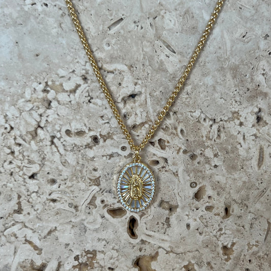 La Virgen de Guadalupe necklace
