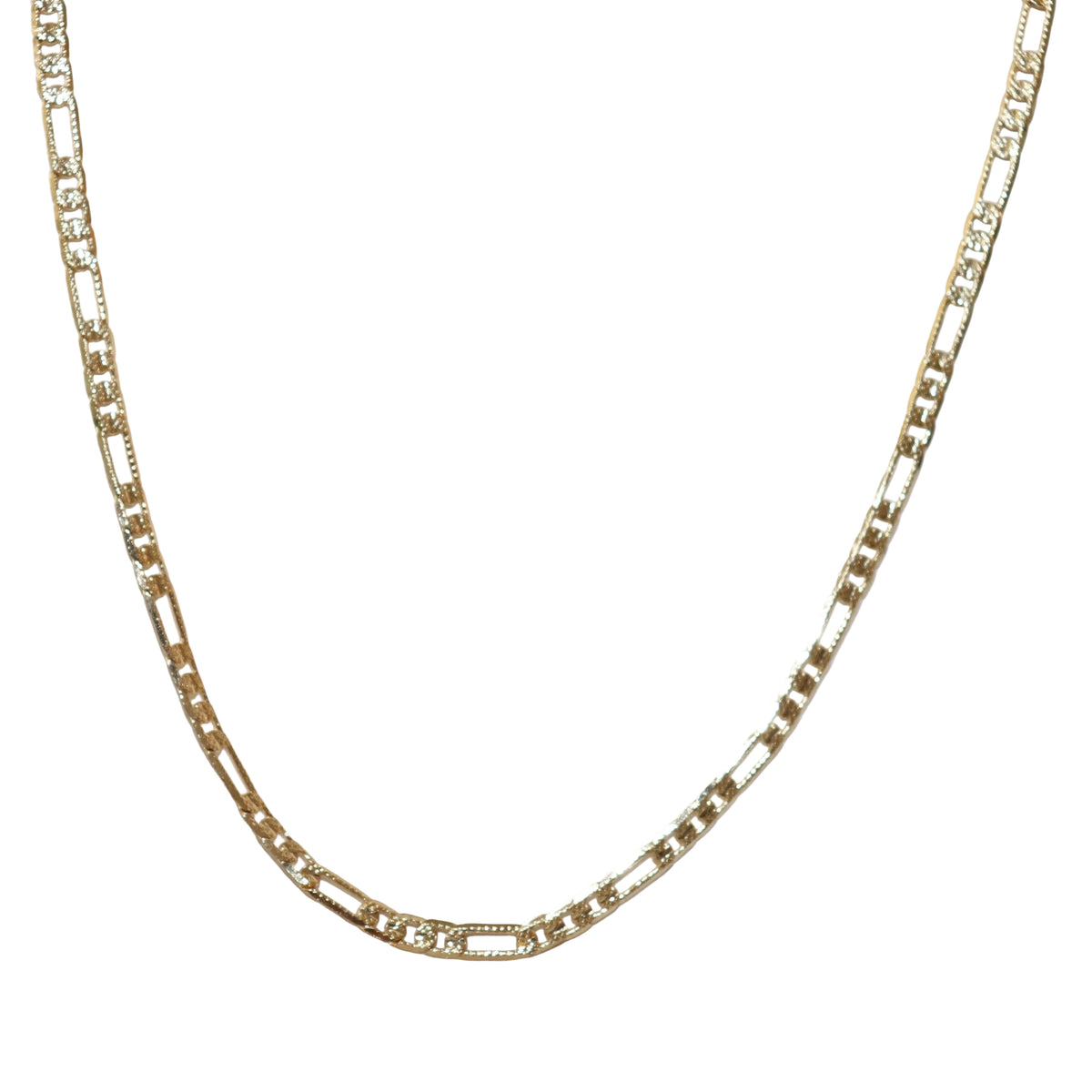 Stamped Figaro Chain
