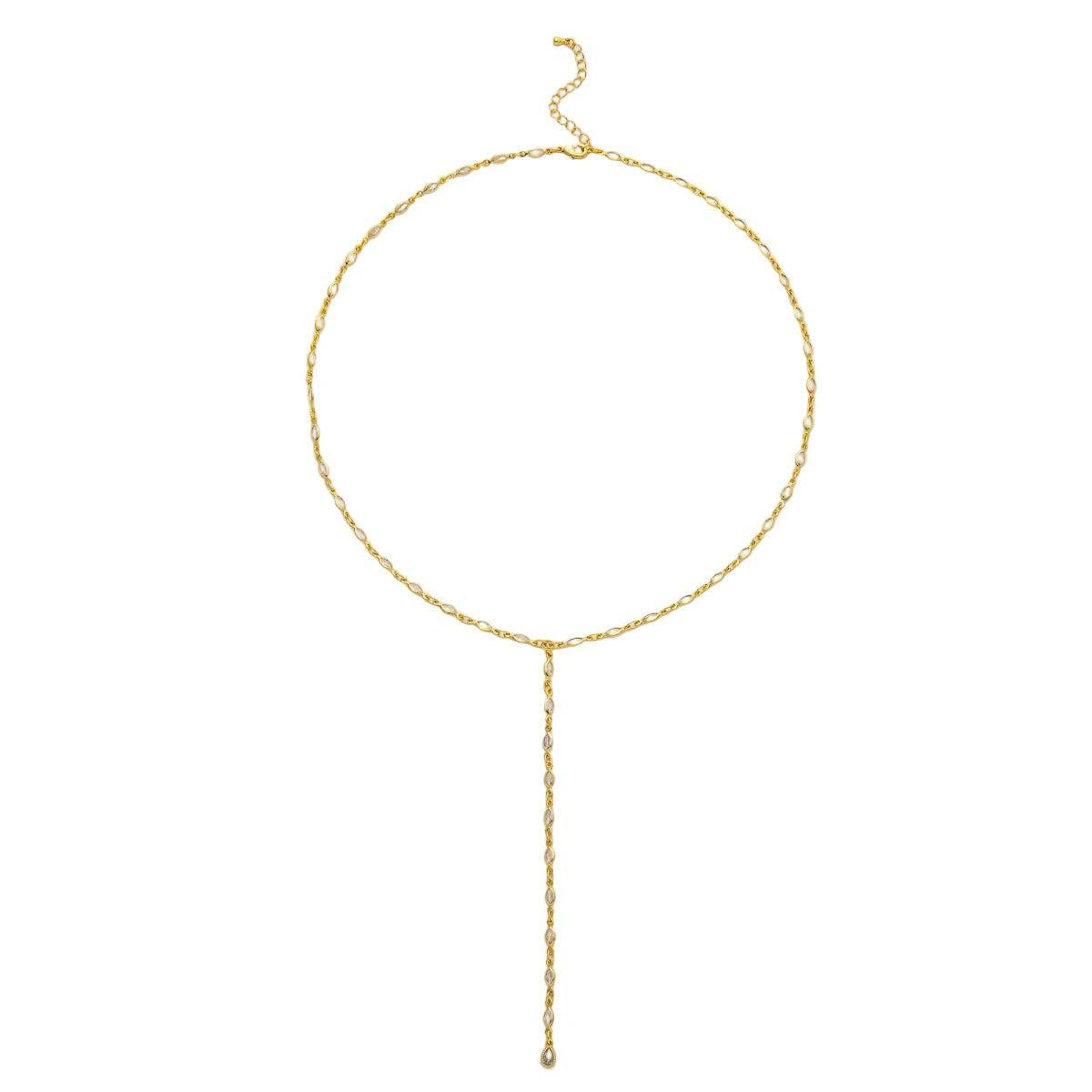 Halo Lariat Necklace