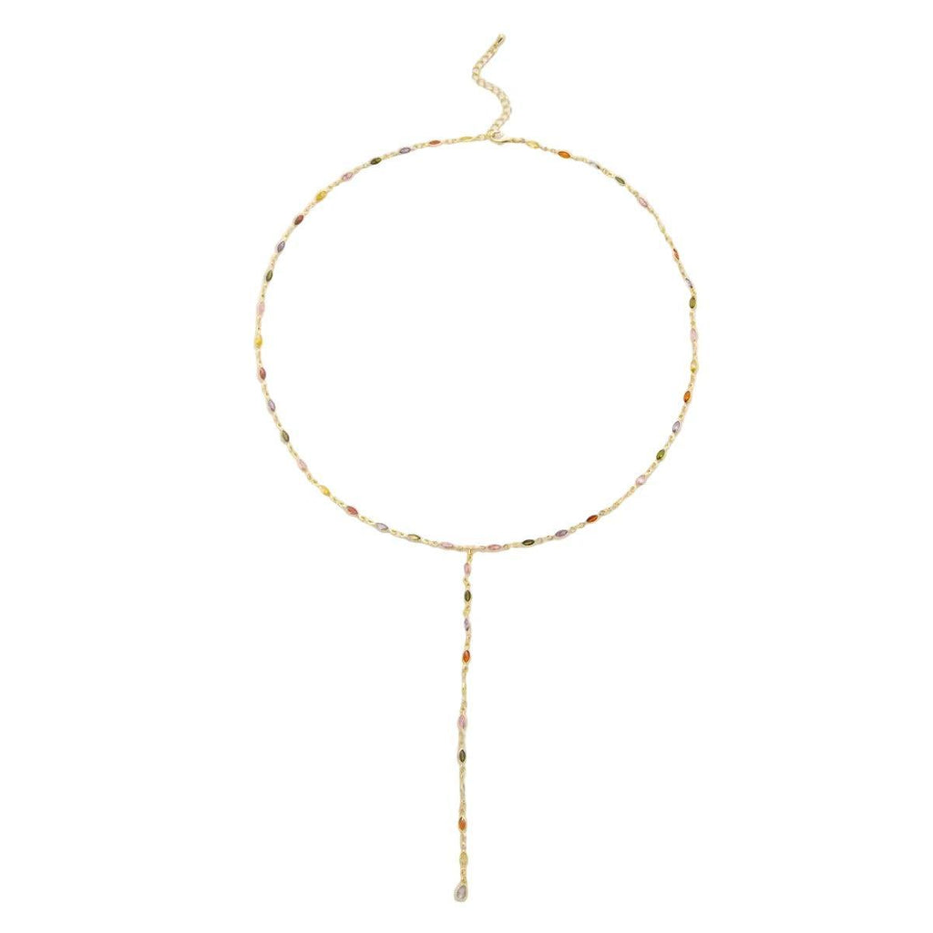 Halo Lariat Necklace
